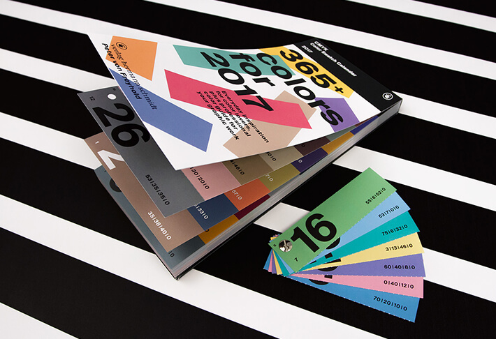 Fantastici calendari per il 2017 in graphic design