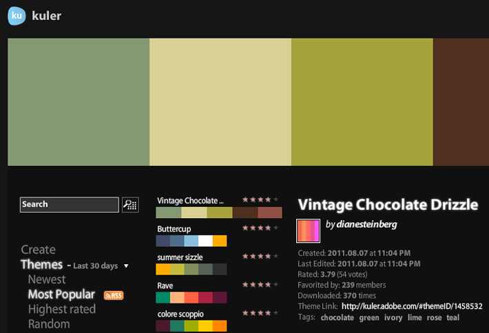 Generatori di colori: 5 tool anti-stress