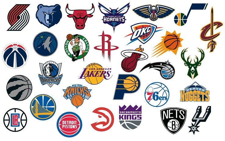 Le grafiche dei loghi di basket più belli