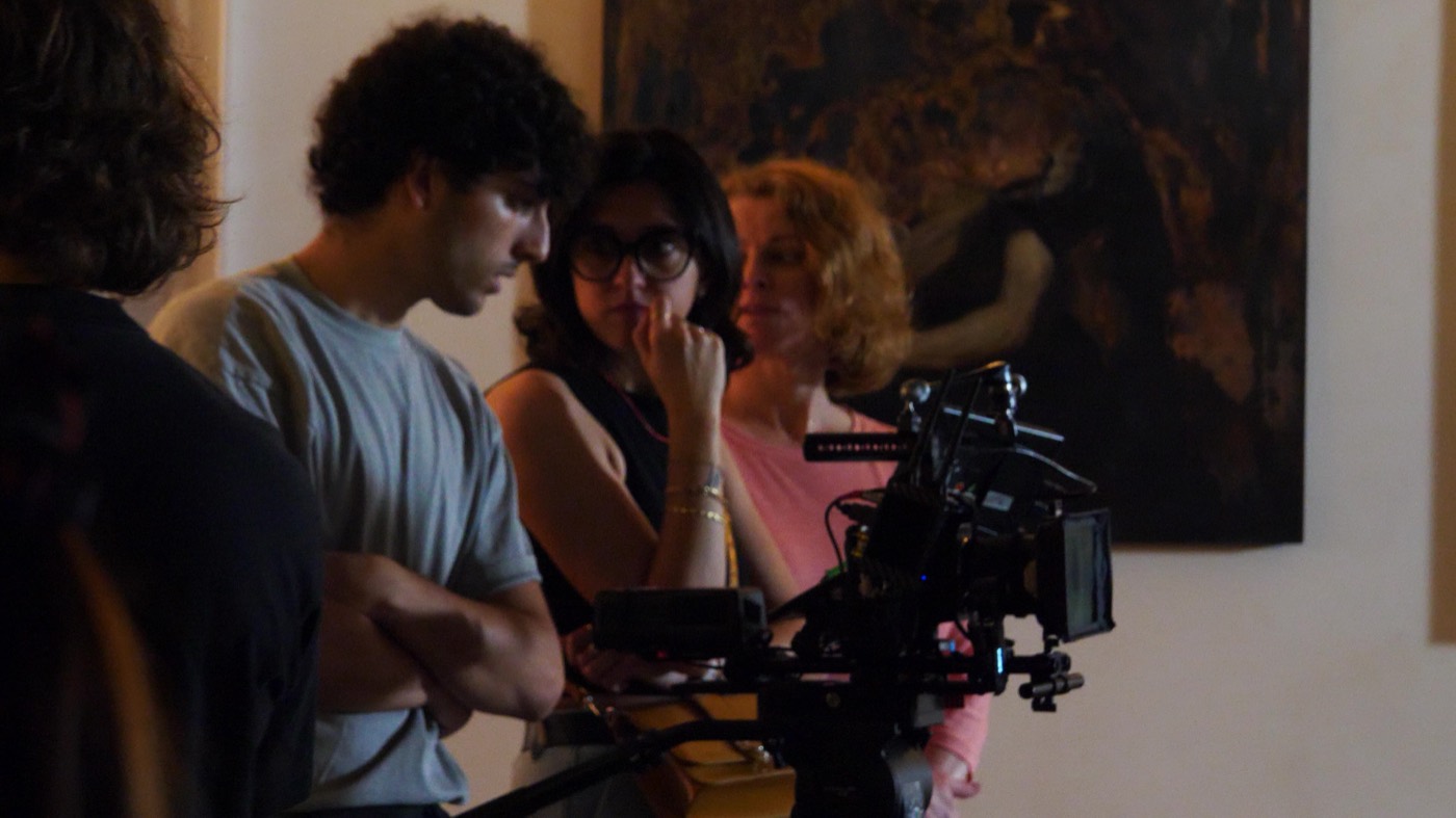 Studenti DAM al lavoro sul set con la troupe