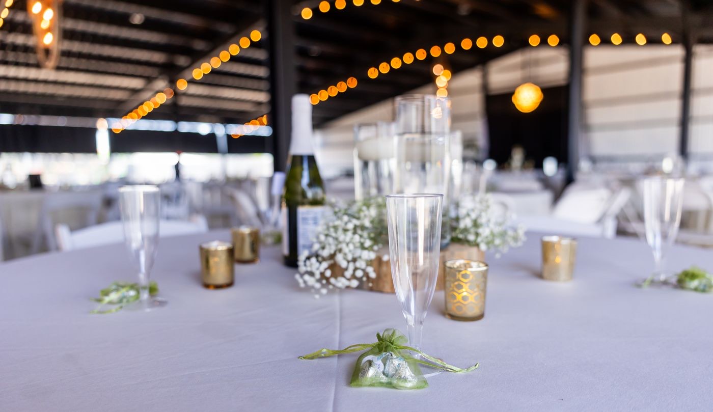 Allestimento elegante di un evento