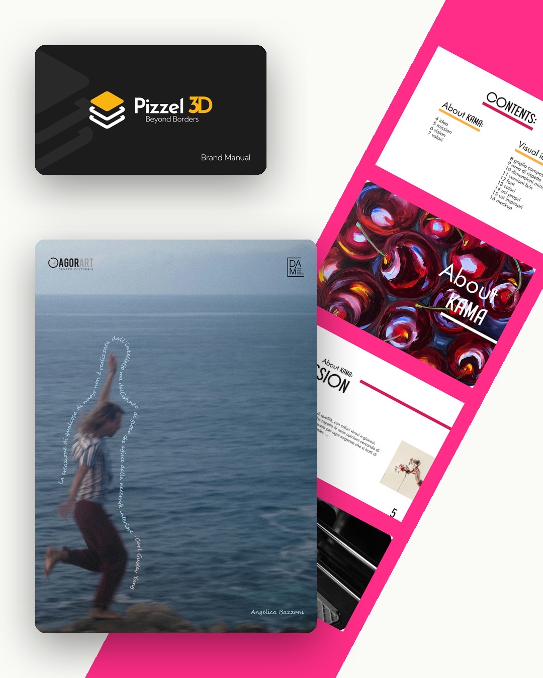 Progetti di brand identity degli studenti DAM