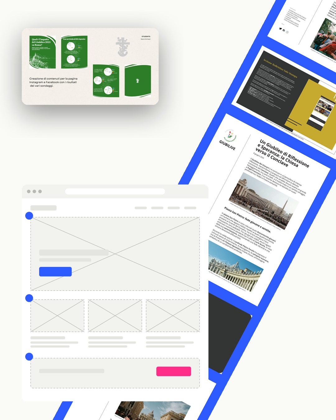 Wireframe e progetti web degli studenti DAM